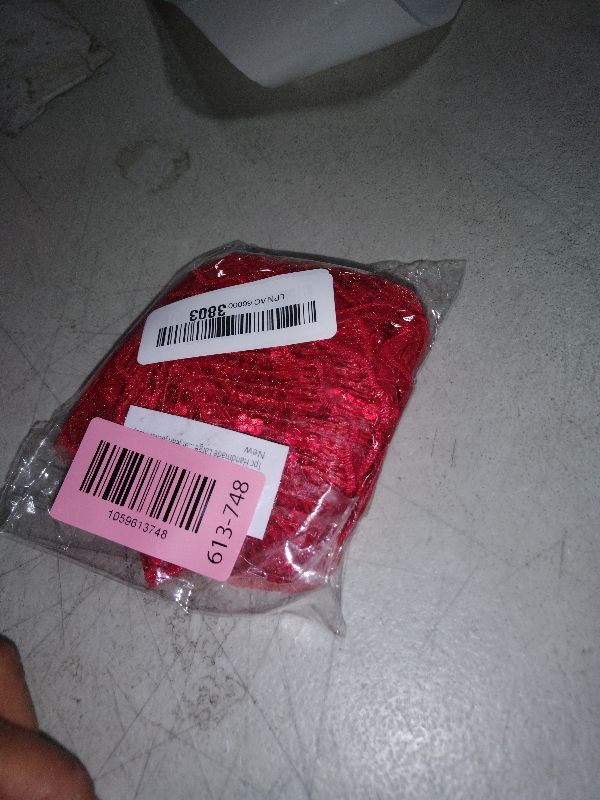 Photo 1 of 1pc Handmade Large Flower Rhinestone Applique for Clothes, Sparkly Sequin Beaded Patches for Wedding Dress, Embroidery Lace Sewing Patches for Bodice Hat Jean Jacket (Red)