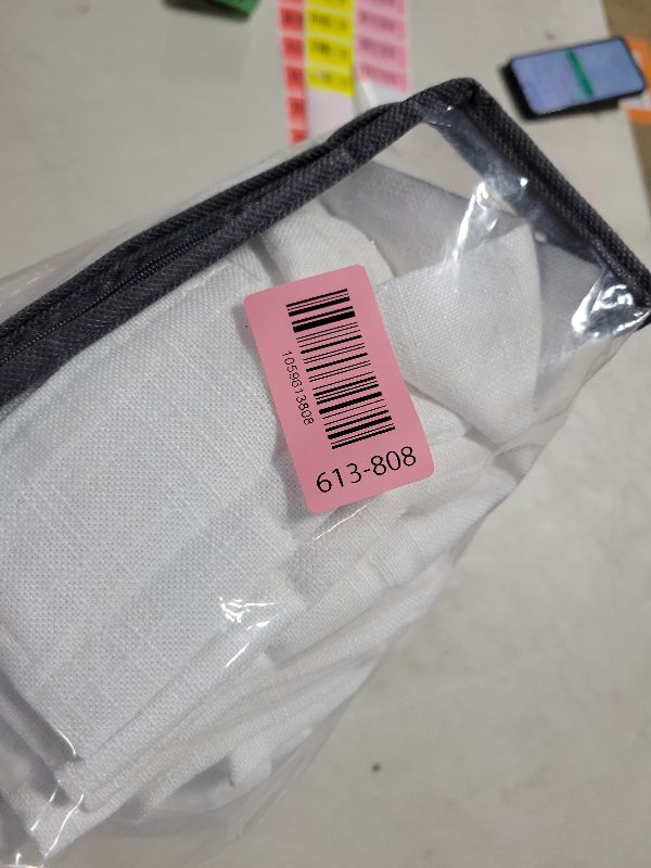 Photo 1 of 105 Inch Linen Curtains for Living Room Dining Floor to Ceiling Pinch Pleated Hooks Rings Back Tab Light Filtering Semi Sheer Curtain Drapes 2 Panels Set for Large Window Boho Neutral Beige White