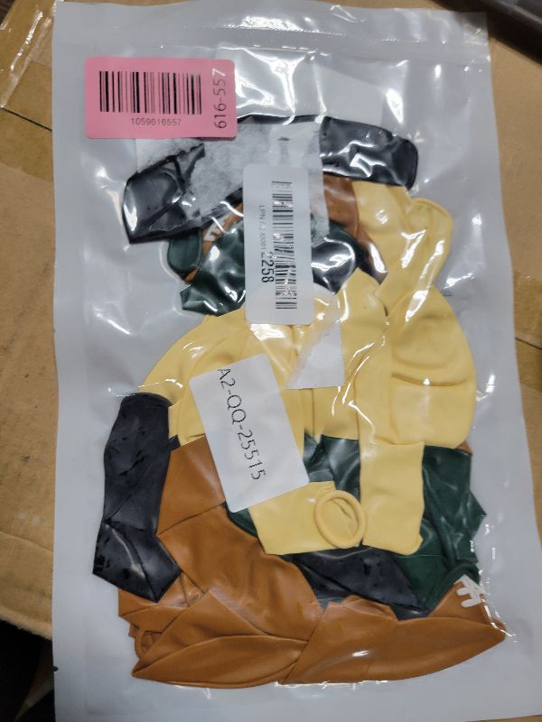 Photo 1 of 12 Inch Football Printed Party Balloons - Dark Green, Black, Beige - Boys Sports Birthday Party Decorations