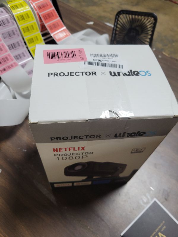 Photo 1 of [ Built-in Officially Licensed Apps/Short Throw ] 1080P Native Mini Projector 4K, Wifi and Bluetooth, Auto Keystone, Android 13, Home Outdoor Movie Proyector Mini Portable (2026 Upgrade)