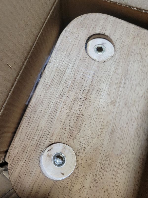 Photo 1 of 2 Pack Wooden Stool, Plant Stools, Kids Stools for Adults Step Stool for with Four Detachable and Assembled Legs(Classic 9.3inch)-Walnut