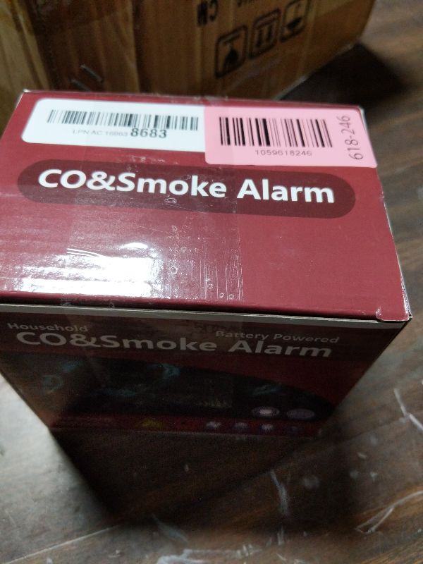 Photo 1 of 2 Packs, 2 in 1 CO & Smoke Detectors,Carbon Monoxide Detectors,Smoke Detector Battery Powered,?Include 3 * 1.5V AA Battery?,85 db Smoke Alarm,Fire Alarm,Easy Install,Portable
