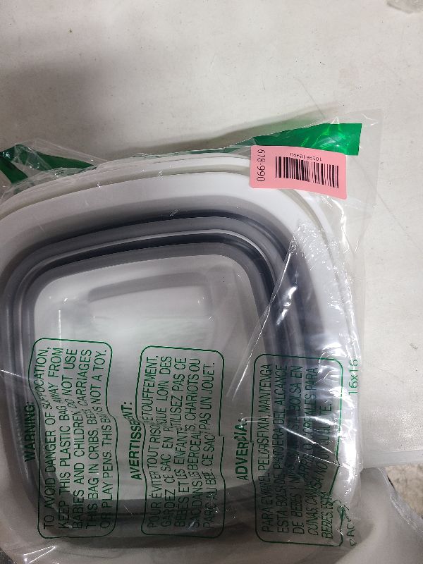 Photo 1 of 2 Pack Collapsible Buckets 5L 1.3Gallon Small Cleaning Bucket for Household Portable Plastic Bucket Outdoor Car Washing Tub Foldable Camping Beach Sand Water Pot Pail Space Saving Square Grey