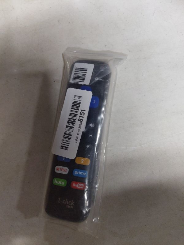 Photo 1 of 1-Clicktech Remote for Roku TVs and Players Express Premiere Ultra [2-in-1 w/TV Power+Volume] [NOT for Roku Stick]