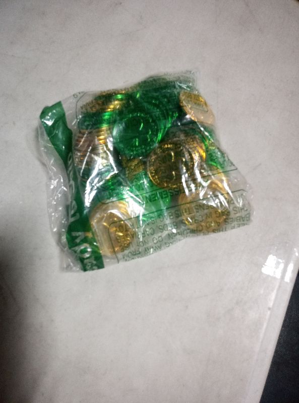 Photo 1 of 120 PCS St Patricks Day Decorations, 1.4 in Shamrock St Patricks Day Coins, Gold Green Lucky Coins Fake Coins Plastic Coins St Patricks Day Gold Coins, Shamrock Decoration St Patricks Day Party Favor