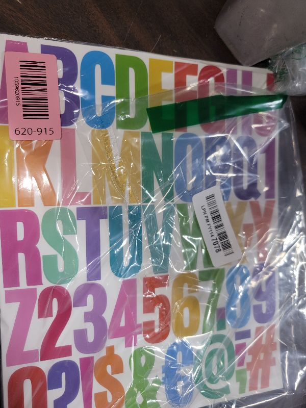 Photo 1 of 1000 Piece 20 Sheet Letter Sticker, 2 Inch Large Alphabet Stickers, Self Adhesive Vinyl Letter Stickers, Waterproof Alphabet & Number Sticker for Mailbox, Window, House Number Sign, Address Number