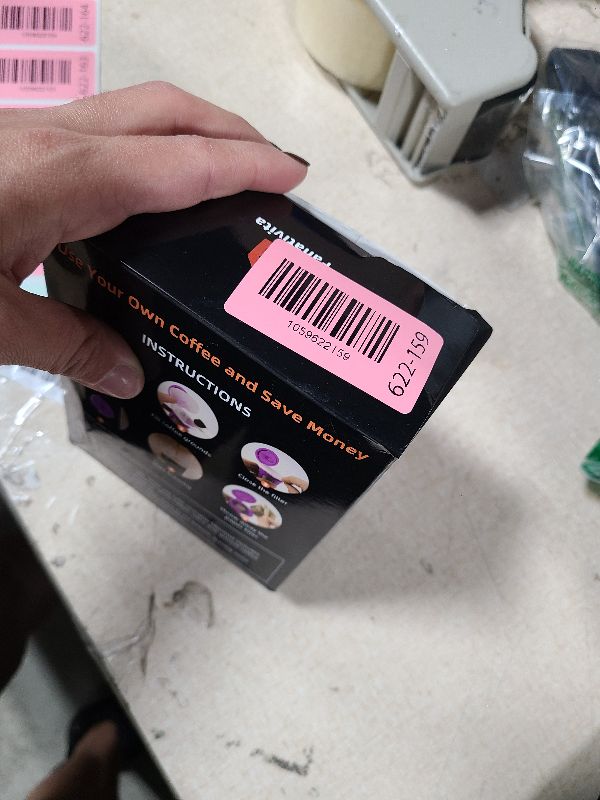 Photo 1 of 200 Count Fanativita K Cup Filters Disposable with Genius Lid Design, Fit All Reusable K Cups for Keurig (White)