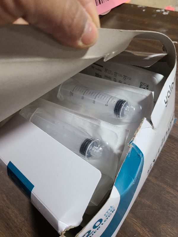 Photo 1 of 20mL Luer Lock Syringe (No Needle) | Sterile & Individually Wrapped | Professional, Industrial & Personal Use | 30 Pack | Yalomi