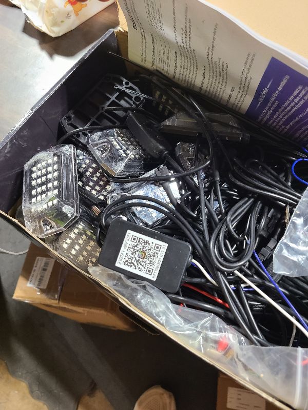 Photo 1 of 20Pods Full Angle RGB LED Rock Lights Full Kit for Trucks Pickup Semi Truck RV Jeep Offroad Vehicles, 600Chip Waterproof Multicolor Underglow Light with APP/RF Remote, Neon Underbody Accent Light 12V