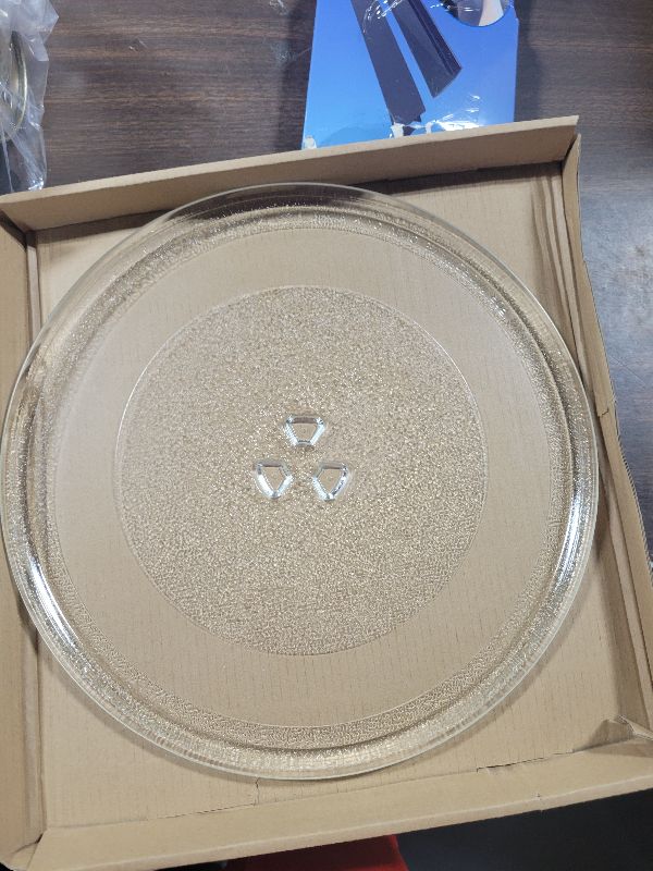 Photo 1 of 12" Whirlpool Microwave Glass Plate Replacement W11367904 W11291538 W10337247 W11443145, Compatible with Whirlpool Microwave Glass Turntable Plate WMH31017 WML55011 Whirlpool 12 Inch Microwave Plate