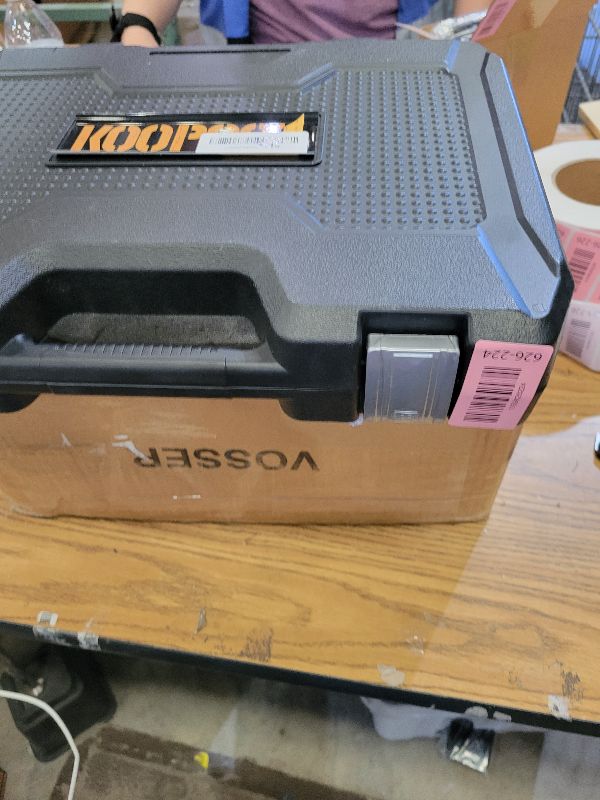 Photo 1 of 107-Piece Master Torx & Allen Bit Socket Set, S2 Steel, 1/4" 3/8" 1/2" Drive, Long Torx, Ball End Hex, Tamper-Resistant Star, E-Star Sockets, SAE & Metric (Phosphate-Black Set)