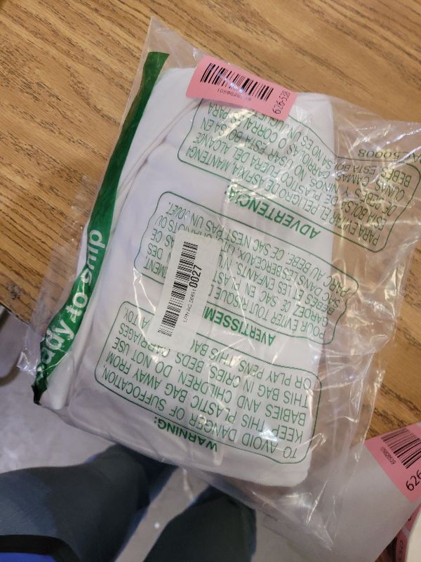 Photo 1 of 2-Pack Jersey Knit Pillow Cases Standard/Queen - Ultra Soft T-Shirt Like White Pillowcases Microfiber Blend - Envelope Closure Queen or Standard Size Set of 2, White