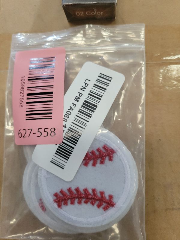 Photo 1 of 12PCS Baseball Iron on Patches, White Softball Embroidered Applique Patch, Baseball Iron on Sew on Emblem, Embroidery Patches for Clothes Backpacks Jeans Jacket Hats Bags DIY Sewing Craft Decoration
