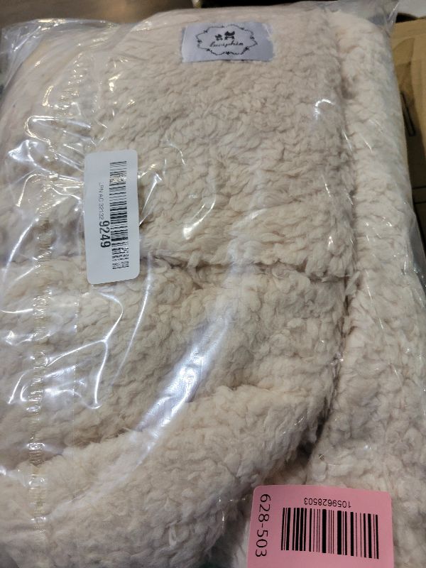 Photo 1 of 1 Pack 3 Calming Blankets Fluffy Premium Fleece Pet Blanket Soft Sherpa Throw for Dog Puppy Cat Beige Small (23" x16'')