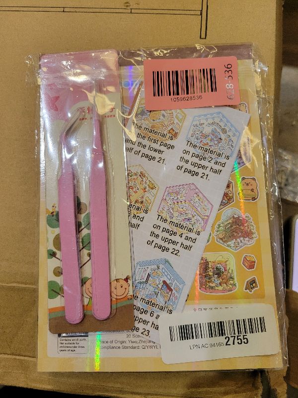 Photo 1 of 20 Sets DIY 3D Sticker Scene Collection Book for Kids Adults Cute Make Your Own Shop House Stickers for Gifts Stickers Therapy for Adult Relief Stress Pass The Time Play Park Hamburg Castle Library