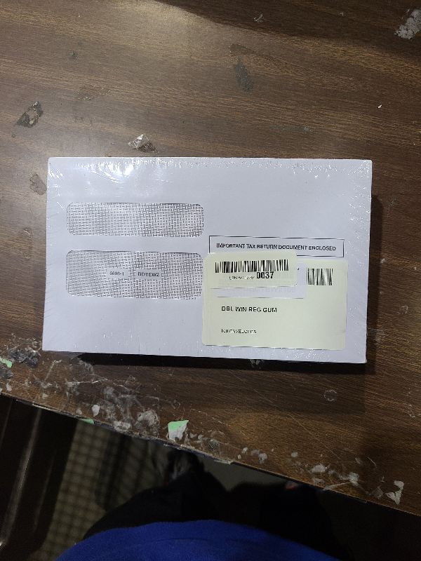 Photo 1 of 100 W2 Envelopes, Double Window Security Envelope for W2 2 Up Tax Forms, Designed for Printed W2 Laser Forms, Form QuickBooks Desktop and Other Tax Software, 5 5/8’’ x 9’’, 100 Envelopes Gum Seal