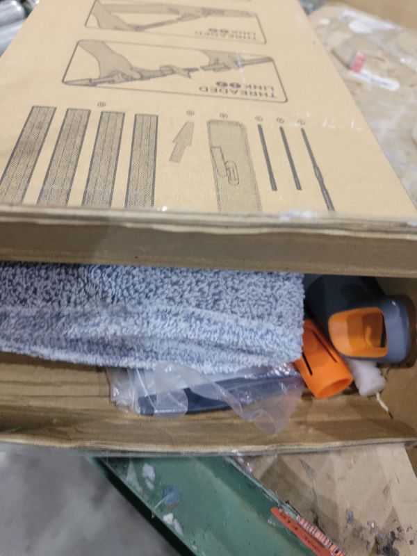 Photo 1 of 18 Professional Microfiber Mop Large Flat Mops for Floor Cleaning 4 Reusable Washable mop Pads Hardwood Cleaning System Wet and Dust Mop with 61in Long Stainless Steel Handle