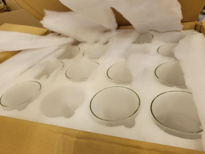 View 2 of 18 Pcs Hurricane Candle Holder Sleeve, H:14" D:3" Bottomless Glass Cylinder Candleholder Tall Clear Glass Cylinder Open Both Ends, Chimney Tube Cover, Open Ended Candle Shade