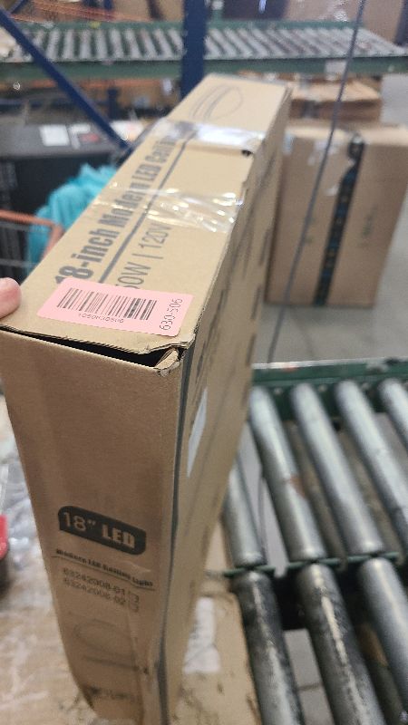 Photo 1 of 18inch LED Flush Mount Ceiling Light, 50W 5600lm Bright Dimmable LED Ceiling Light Fixture, 2700K-6500K Adjusted, Modern Kitchen Light Fixture Ceiling for Living Room Bedroom, Matte Black, 1-Pack