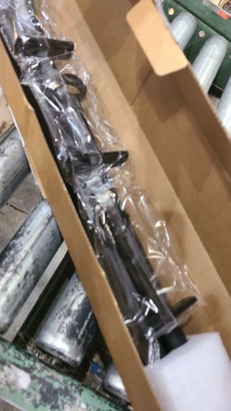 Photo 1 of 1 Inch Blackout Curtain Rods for Windows Patio, Adjustable Room Divider Curtain Rod Wall Mount & Ceiling Mount for Indoor & Outdoor, Black, 72" to 144"