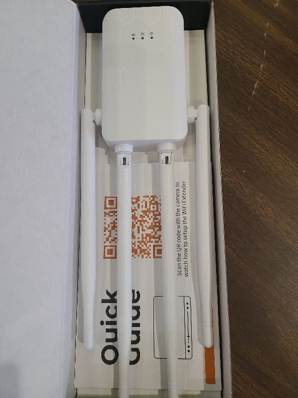 Photo 1 of 2025 WiFi Extender Internet Booster, Long Range Repeater Wireless Routers Amplifier, Mesh Wi-Fi 80% Faster | Broader Than Ever, Support More Network Devices at Home, 1-Tap Setup