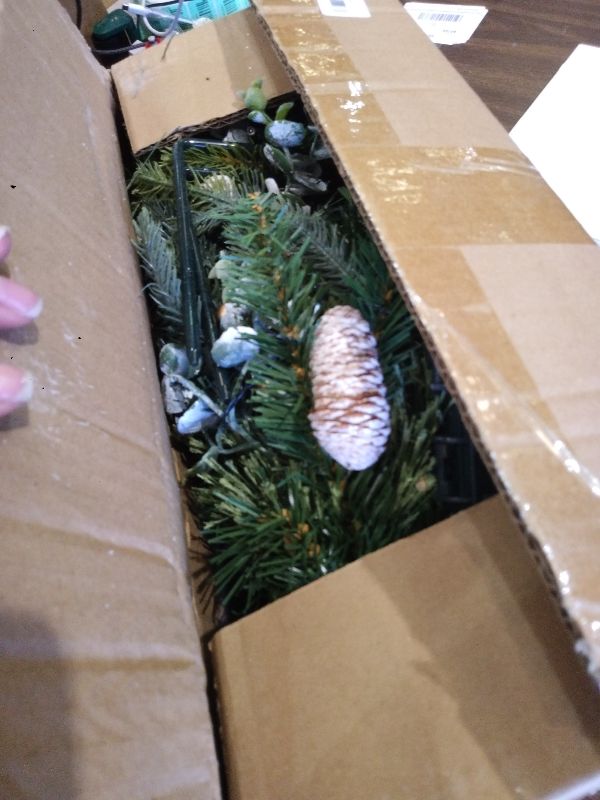 Photo 1 of 2 Pack Outdoor Christmas Trees for Porch?Lighted Artificial Christmas Urn Fillers, Battery-Powered LED Lights, Tripod Stakes for Holiday Porch Decorations on Porches, Patios,urn filler,and Flower Beds