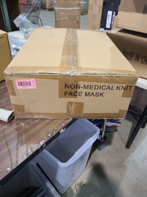 Photo 1 of 2 piece knit Masks brown, 200 units (400 Masks total)