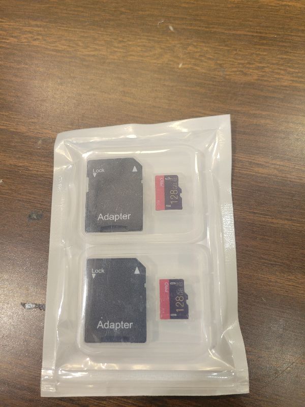 Photo 1 of 2 Pack Micro Memory Card 128GB Class 10 with Adapter High Speed Memory Card for Tablet,Drone