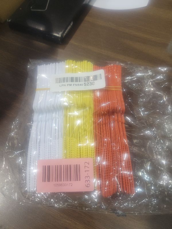 Photo 1 of 200 PCS Plastic Shipping Tags,1.46" x 2.48", Waterproof Labels Writable Hanging Tag with Sealing Strap,Shipping Cable Tie Label Tags for Keys Luggage Logistic Retail Inventory, Multicolored