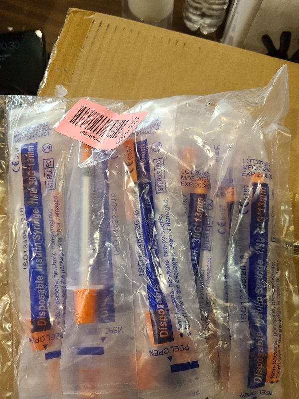 Photo 1 of 20 Pcs 1cc with 30Ga 1/2 Inch , Independent Packing (18 Pack)