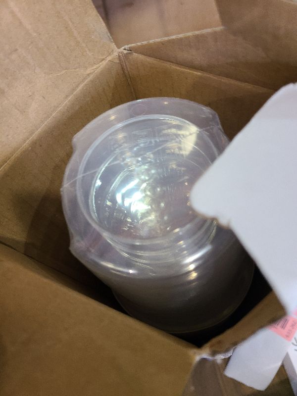 Photo 1 of 10 Pack 34oz Reusable Freezer Food Storage Containers with Twist Top Lids, Airtight Plastic Meal Prep Food Containers for Leftover Lunch Fruit Salad Oats, Clear Large Soup Container Microwave Safe