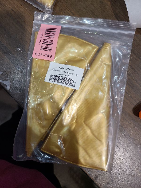 Photo 1 of 2 Pcs Golden Water Bag for Arch Stands Base, Balloon Arch Base Weights, Heavy Weight Water Bag for Wedding Birthday Party Arch Backdrop Stand, Metal Arch Frame, Thickened Water Fillable Base