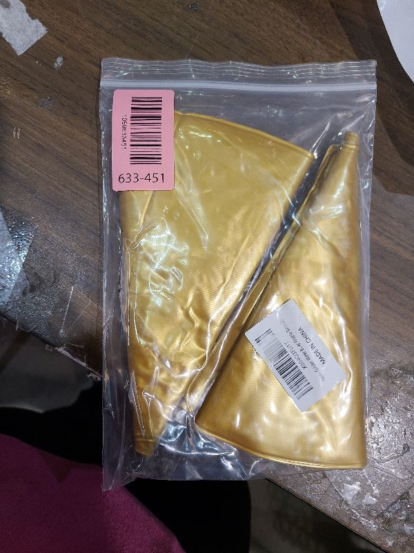 Photo 1 of 2 Pcs Golden Water Bag for Arch Stands Base, Balloon Arch Base Weights, Heavy Weight Water Bag for Wedding Birthday Party Arch Backdrop Stand, Metal Arch Frame, Thickened Water Fillable Base