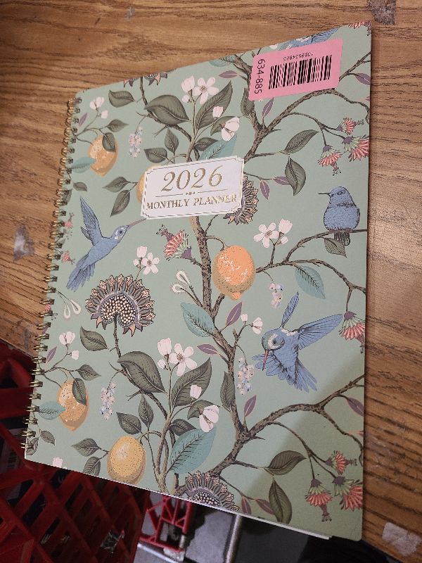 View 2 of 2026 Monthly Planner - 2026 Planner, JAN 2026 - DEC 2026, 2026 Monthly Planners 9" x 11" with Colorful Tabs, 12-Month Planner/Calendar with Contacts & Passwords &Thick Paper - Bird