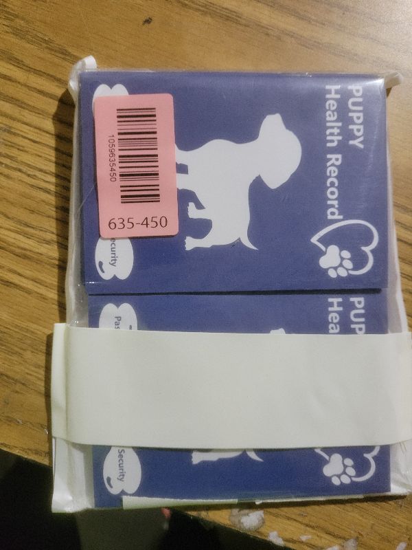 Photo 1 of 10 Pack Puppy Shot Record Booklets 12 Sheets Per Pack Dog Vaccination Record Book Dog Health Records 5*3.5inch Dog Information Record Notebook dog medical and vaccine book for Pet Lovers Doggy Medical