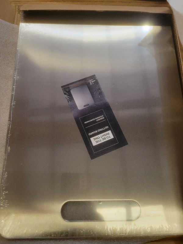 Photo 1 of 2 Pack Titanium Cutting Boards for Kitchen,100% Pure Titanium, Cutting Edge Hygiene & Durability, Double-sided food-grade Cutting Board For Meats Fruist And Vegetables,Easy to Clean (15 * 11)