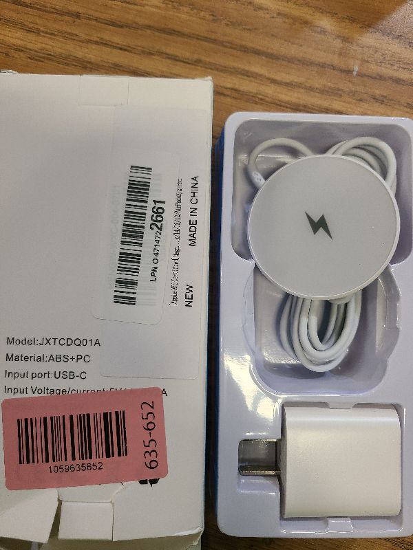 Photo 1 of [Apple MFi Certified]Magnetic Wireless iPhone Charger Magsafe Charger,6FT 15W Fast Phone Charging Pad Wireless Magnetic Charge for iPhone 17/17Air/16 Pro Max/16 Plus/15 Pro Max/14/13/12/AirPods3/2/Pro