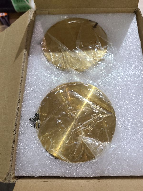 Photo 1 of 2 Pack 2 Liter/68 oz Square Glass Pitcher with Lid, Classic Stripes Water Pitchers with Handle for Fridge, Large Jug for Iced Tea, Coffee, Borosilicate Glass Carafe for Hot/Cold Brew Drink, Gold