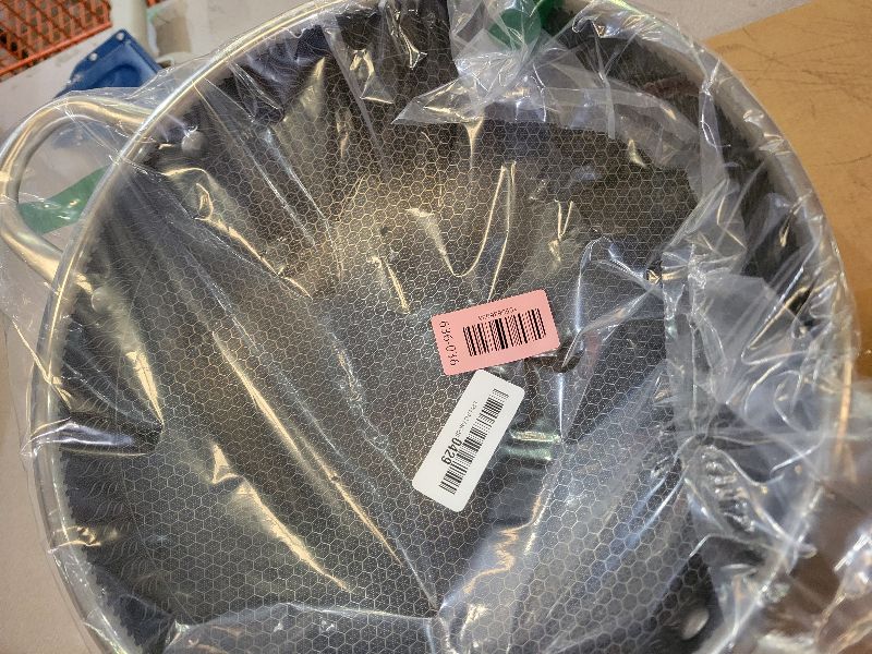 Photo 1 of 12.5Inch Stirfry Pan with Coating Stainless Steel Wok Pan with Nonstick Coating,Frying Pans, Stay-Cool Handle,Works with Gas, Electric, Ceramic Furnace Stove,Suitable for Home , Outdoor Camping