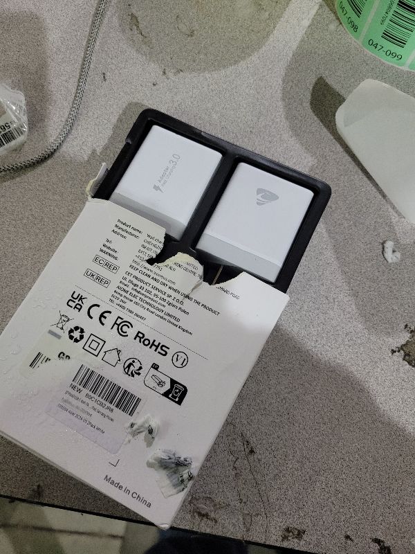 Photo 1 of [2-Pack] USB C Wall Charger, 40W Fast USB C Charger Block, 4-Port PD Power Adapter + QC Wall Plug Multiport Type C Charging Block Cube Compatible with iPhone 16 15 14 13 12 11 Pro Max XR XS 8, Samsung