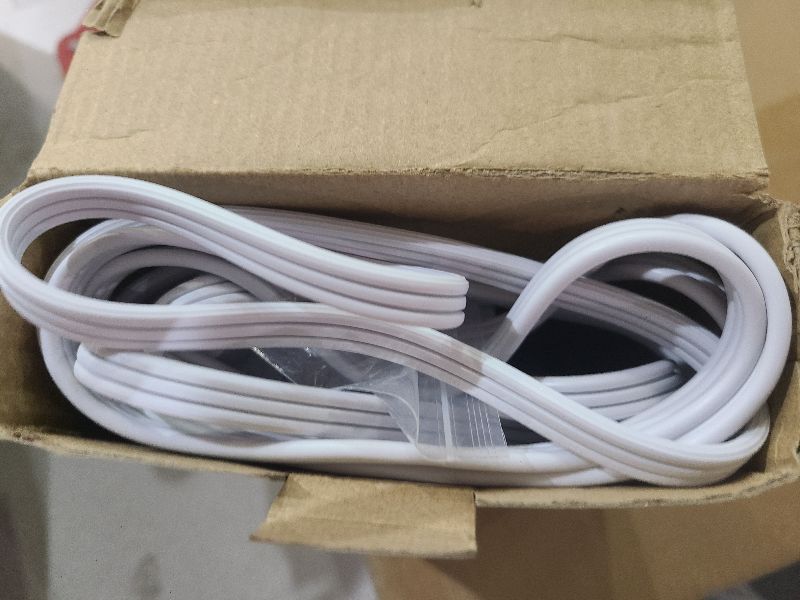 Photo 1 of 10FT Flat Plug Extension Cord with Multiple Outlets, Surge Protector Power Strip 10 ft Cord, 8 Outlets 4 USB Ports (2 USB C), Multi Outlet Wall Plug for Home Office College Dorm Room Essentials