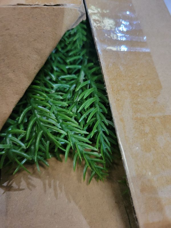 Photo 1 of 18PCS Artificial Norfolk Pine Branches Set, 13PCS 18 Inch Real Touch Christmas Faux Fake Greenery Evergreen Pine Stems Picks with 5PCS Red Berry Stems for Vases DIY Craft Garland Table Xmas Home Decor