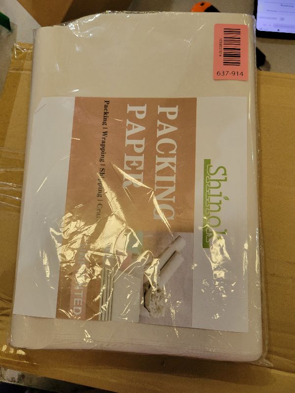 Photo 1 of 100 Sheets Packing Paper for Moving, Newsprint Paper for Packing Wrapping, Wrapping Paper for Packaging Glasses Dishes - Must Have Packing Supplies for Moving Box Filler(12 * 24in)