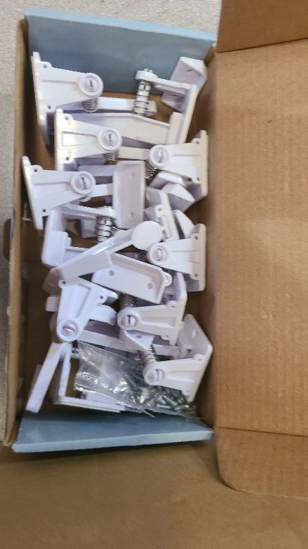 Photo 1 of 12 Pack Cabinet Locks Child Safety | Baby Safety Cabinet Locks NO Drilling 3M Adhesive Baby Proof Drawer Lock Child proofing cabinets latches for Kids Latch for Drawers & Door Child Safety Locks