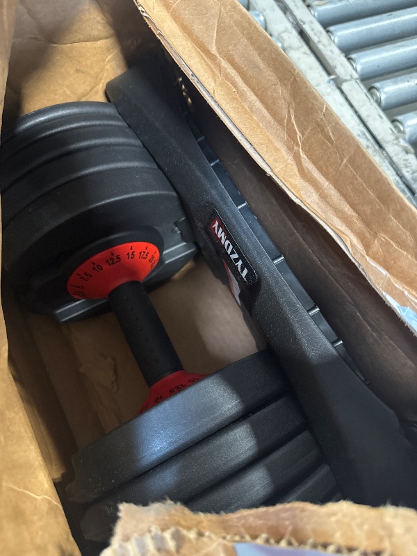 Photo 1 of ***FINAL SALE*** TYZDMY Adjustable Dumbbells Set of 1?Free Weights Dumbbells Set?Adjustable Dumbbell Set?52.5 lbs pair 105 lbs?15 in 1?for Men/Women Gym Equipment for Home Strength Training Equipment