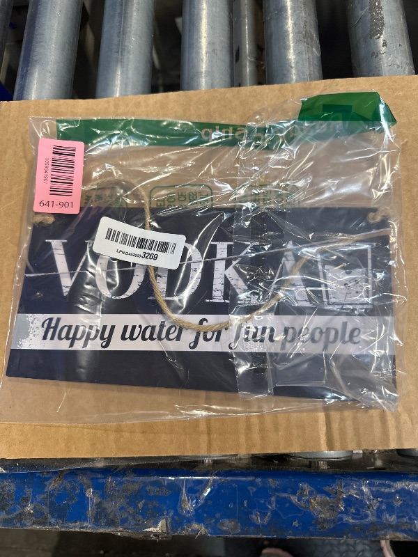 Photo 1 of **Broken in half**
XLD Store Vodka Novelty Sign Funny Friendship Alcohol Man Cave Bar Pub Hanging Plaque Gift for Men