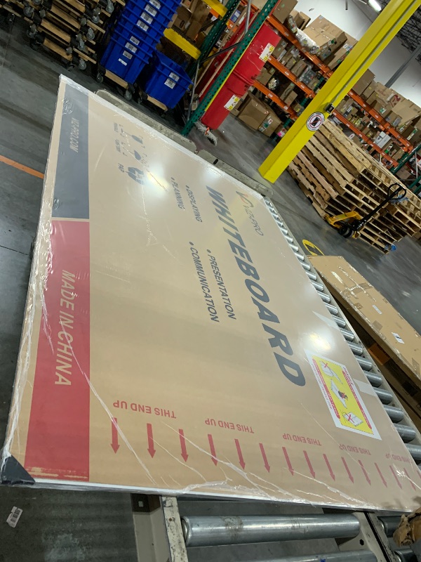 Photo 1 of ********FINAL SALE - NO RETURNS********* VIZ-PRO Dry Erase Board/Magnetic Whiteboard, 72 x 48 Inches, Large Wall Mounted Board for School Office and Home 6' x 4'