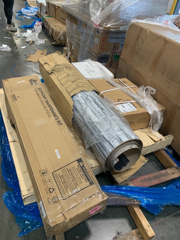 Photo 1 of *********ONLY ACCESSORIES***** ********FINAL SALE - NO RETURNS********* Blue Wave Sevilla 24-ft Round 52-in Deep Above Ground Swimming Pool – with Steel Wall & Top Rails, Sand Filter, Overlap Liner, A-Frame Ladder & Maintenance Kit – Complete Outdoor Pool