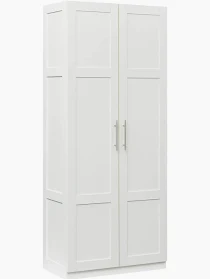 Photo 1 of ********FINAL SALE - NO RETURNS********* High Wardrobe and Kitchen Cabinet with 2 Doors GREY COLOR