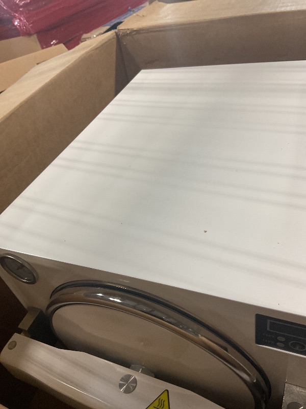 Photo 1 of *USED*
New Upgrade 18L Autoclave Sterilizers Lab Autoclave Machine, 1100W Sterilizer Autoclave for Tools, 110V High Temperature Steam Sterilizer with LED Digital Display & Overheat Protection Etc. (White)